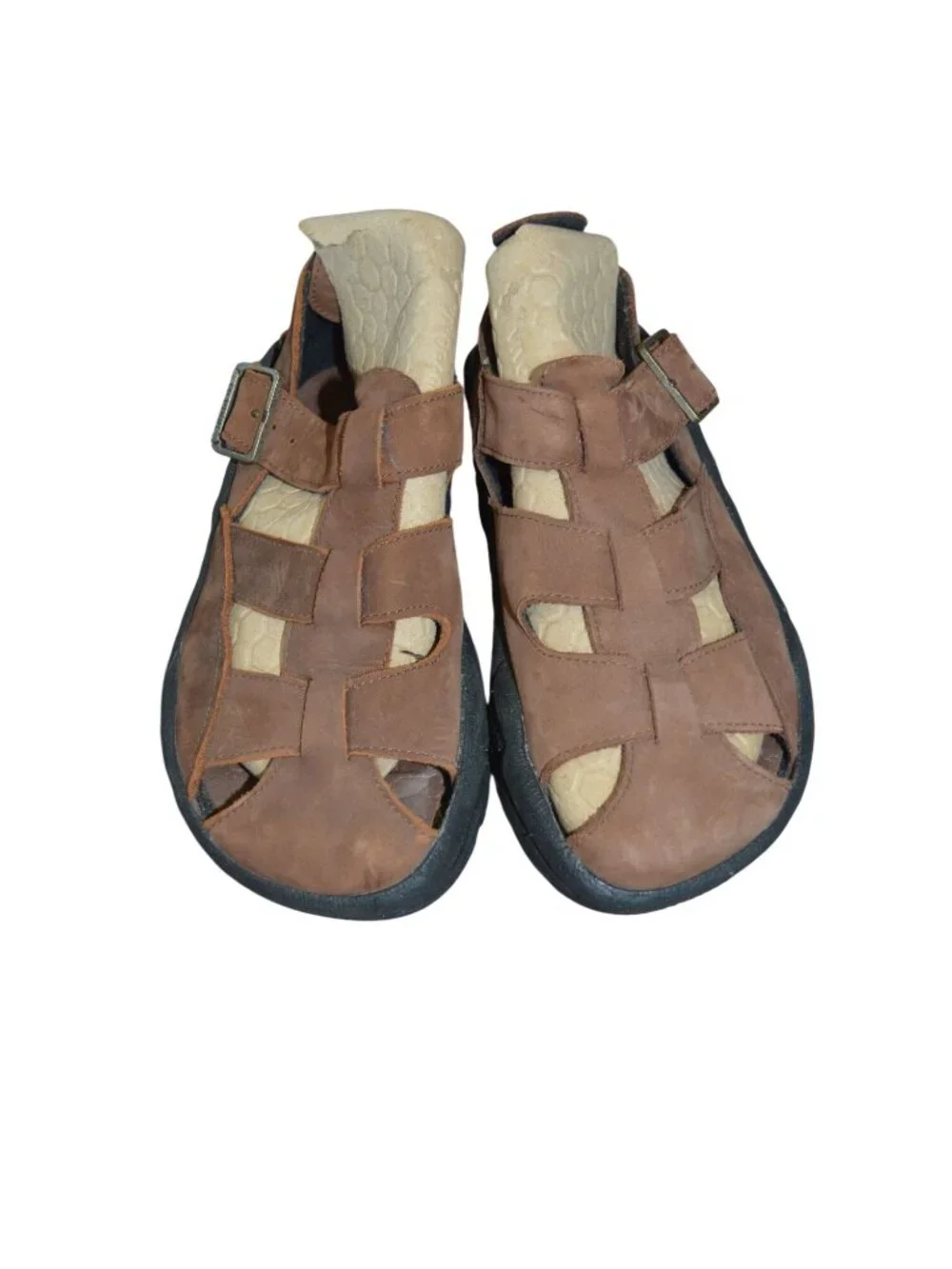 Rare Vintage 90s Reebok Fisherman Sandals Mens 7 Brown Buckle Grandpacore Summer